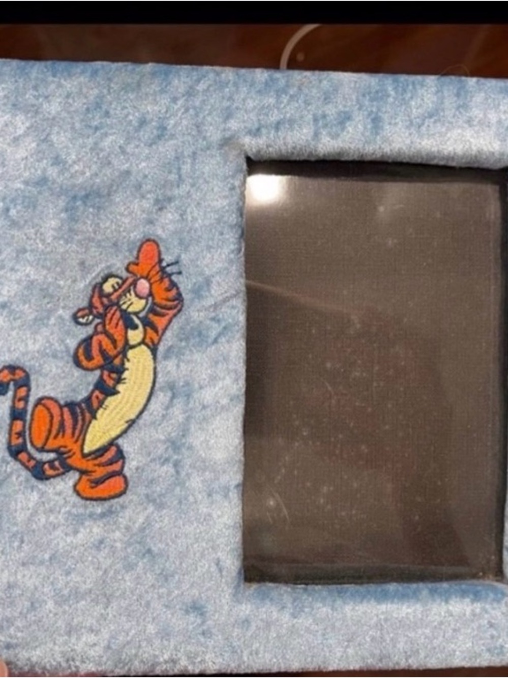 2 Disney Blue Plush Picture Frames